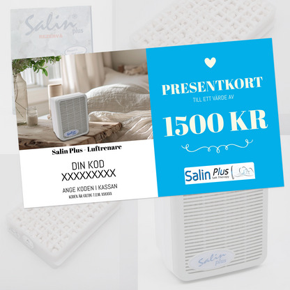 Presentkort för Saltterapi -maskiner